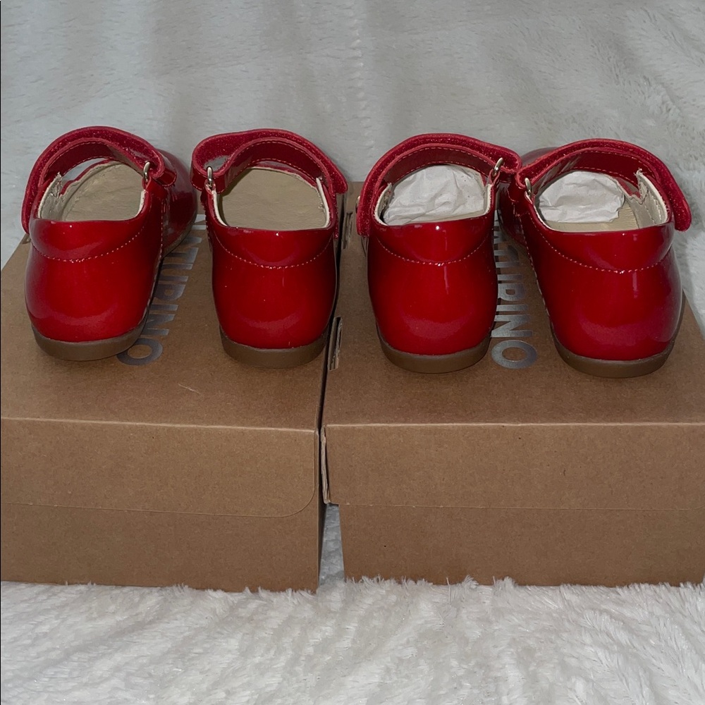 NWT NATURINO OLYA Leather ballet flats in Red - Picture 11 of 14